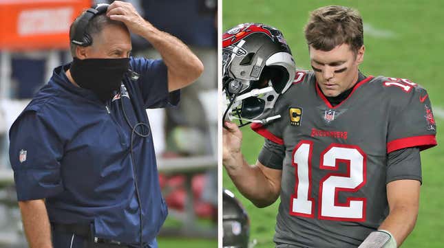 Bill Belichick and Tom Brady just aren’t the. same apart as together.