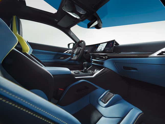 The interior of the 2025 BMW M4