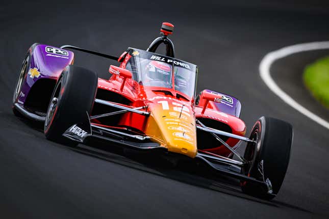 Will Power in his No. 12 Team Penske Chevrolet during practice for the 2022 Indy 500