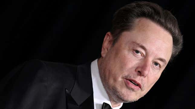 Elon Musk attends the 10th Annual Breakthrough Prize Ceremony at Academy Museum of Motion Pictures on April 13, 2024 in Los Angeles, California.