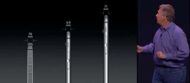 Image for article titled Apple used trick photography to make the new iPhones look thinner