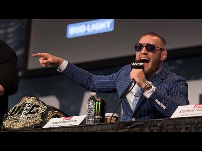 Conor McGregor Acted All Crazy And Tried To Throw A Chair