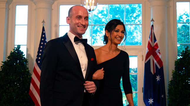 Image for article titled Just a Fun Fact About the Woman Who Willingly Fucks Stephen Miller