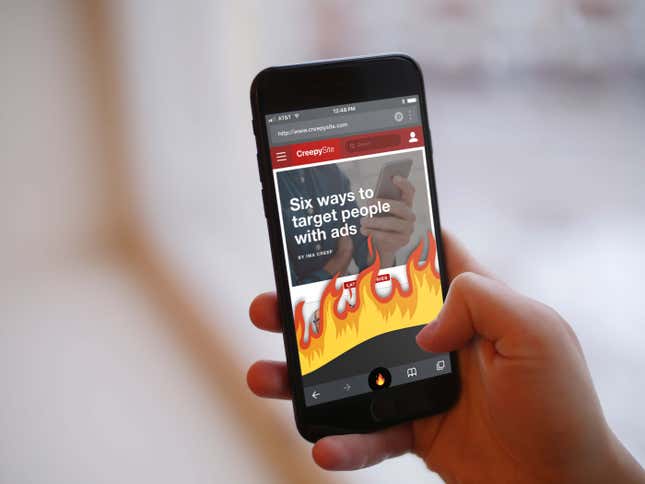 Note: The Burn button does not actually light up like that. But the fire animation is real and looks pretty cool.