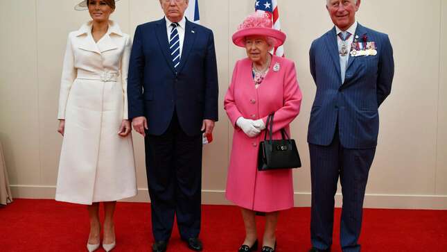 Image for article titled Melania Wears a Plate on Her Head