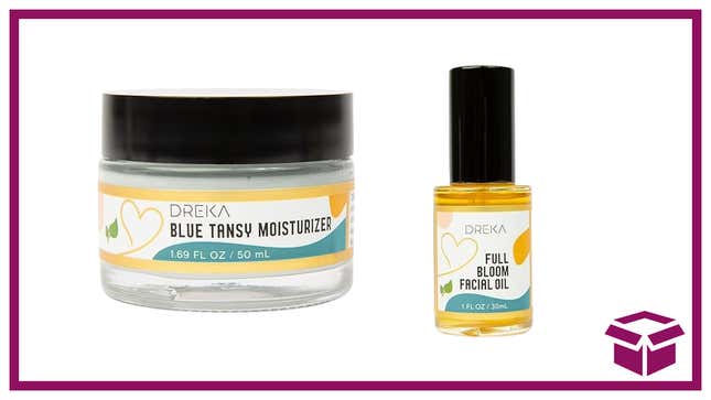 Blue tansy and floral skincare from Dreka.