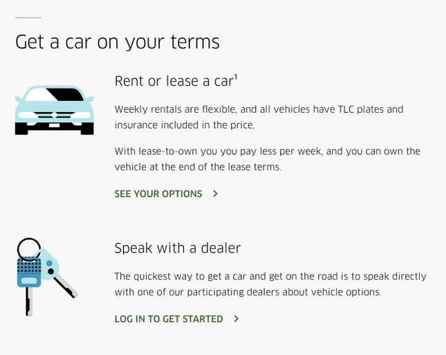 How to Get a Car With Uber Through a Rental Partner