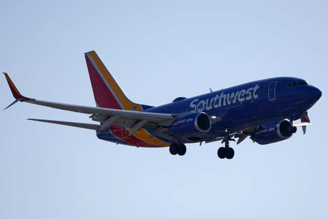 Ein Flugzeug der Southwest Airlines