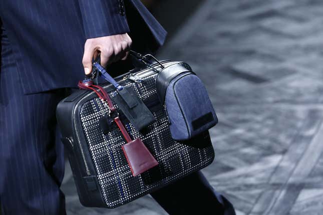 One in five luxury handbags are man bags