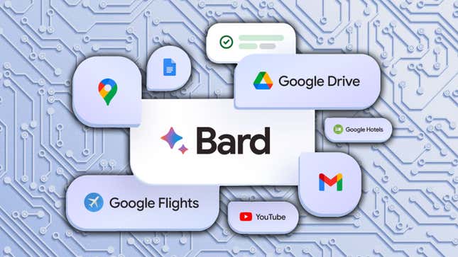Image for article titled Google Adds Bard to Its Biggest Apps