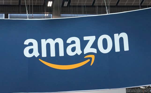 FILE - The Amazon logo is photographed at the Vivatech show in Paris, on June 15, 2023. Amazon is investing up to $4 billion in Anthropic and taking a minority stake in the artificial intelligence startup, the two companies said Monday Sept. 25, 2023. (AP Photo/Michel Euler, File)