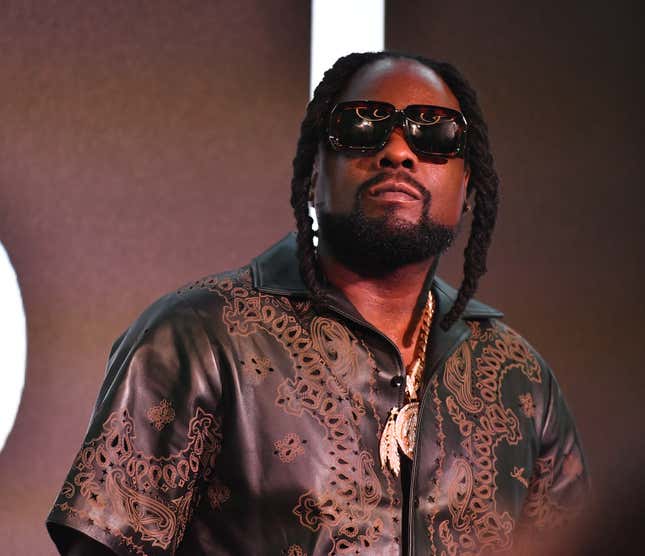 Rapper Wale performs onstage during the Ebony Juneteenth Celebration at The Gathering Spot on June 19, 2022 in Atlanta, Georgia.