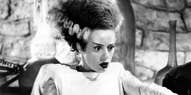 Elsa Lanchester as the Bride of Frankenstein in 1935's Bride of Frankenstein. 