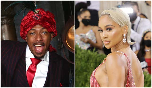 Nick Cannon attends the “Wild ‘N Out” Season 16 Surprise on August 09, 2021 in Los Angeles, Calif.; Saweetie attends The 2021 Met Gala Celebrating In America: A Lexicon Of Fashion on September 13, 2021 in New York City. 