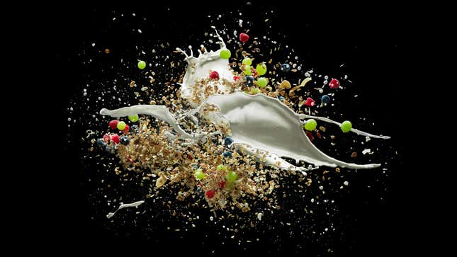 Image for article titled I tried every conceivable cereal-liquid combination