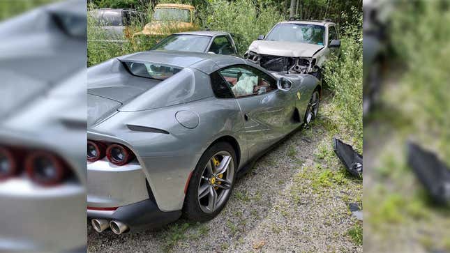 Image for article titled Ferrari 812 GTS Crashed After Theft From Valet Lot