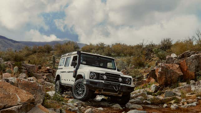 A photo of an Ineos Grenadier SUV. 