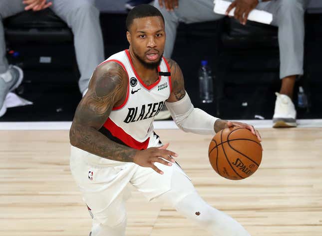 Image for article titled After 61-Point Outburst, Damian Lillard Demands NBA &#39;Put Some Respect on My MF Name!&#39;