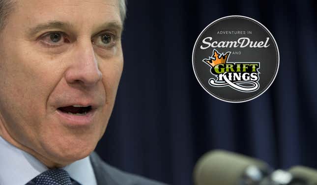 New York Attorney General Eric Schneiderman. (Photo via Mary Altaffer/AP; illustration via Jim Cooke).