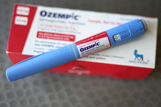 FILE - The injectable drug Ozempic is shown Saturday, July 1, 2023, in Houston. Drug regulators in Europe have found no evidence that popular diabetes and weight-loss drugs like Ozempic and Wegovy are linked to a higher risk of suicidal thoughts or actions. The European Medicines Agency regulatory committee announced the results of its review on Friday, April 12, 2024. (AP Photo/David J. Phillip, File)