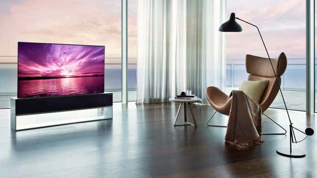 Image for article titled LG Just Shattered Your Rollable OLED TV Dreams With an $87,000 Price Tag