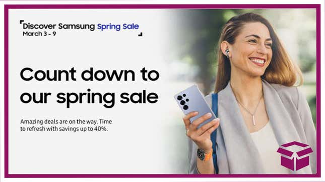 It’s a weeklong tech and electronics blowout sale at Samsung.