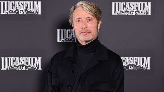 Mads Mikkelsen attends the Indiana Jones and the Dial of Destiny presentation at Star Wars Celebration 2023. 