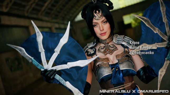 A photograph of a cosplayer at Il Volta Italy.