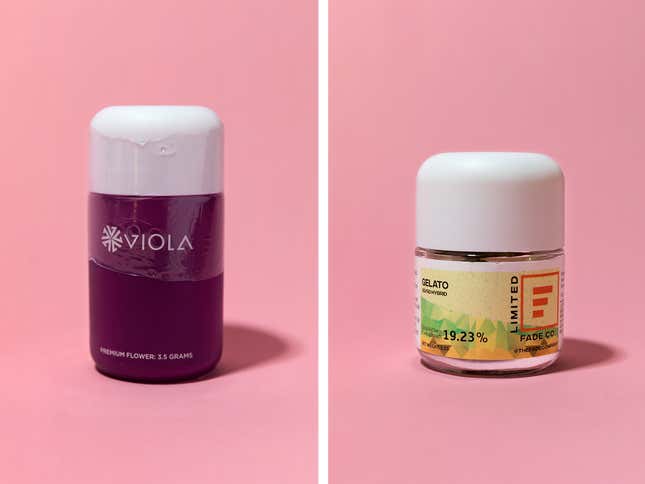 These both contain actual, unrefined marijuana flower.
