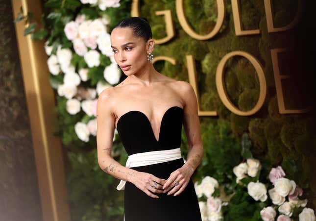 Zoë Kravitz attends the 82nd Annual Golden Globe Awards at The Beverly Hilton on January 05, 2025 in Beverly Hills, California.