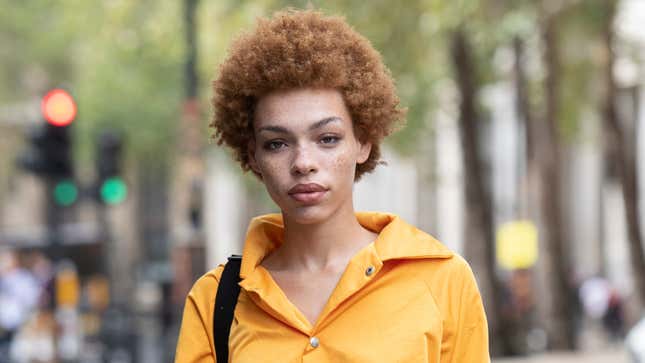 Model Carissa Danielle Pinkston on September 18, 2018 in London, England.