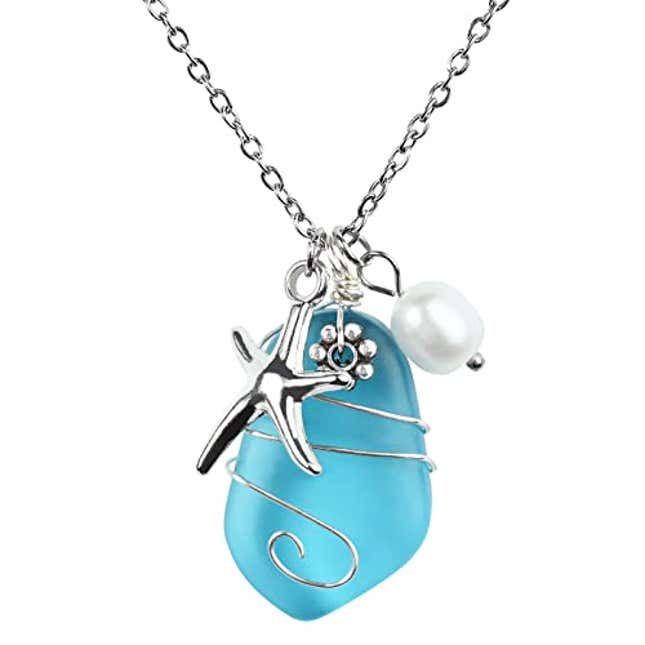 Image for article titled Sea Glass Necklace, Now 20% Off