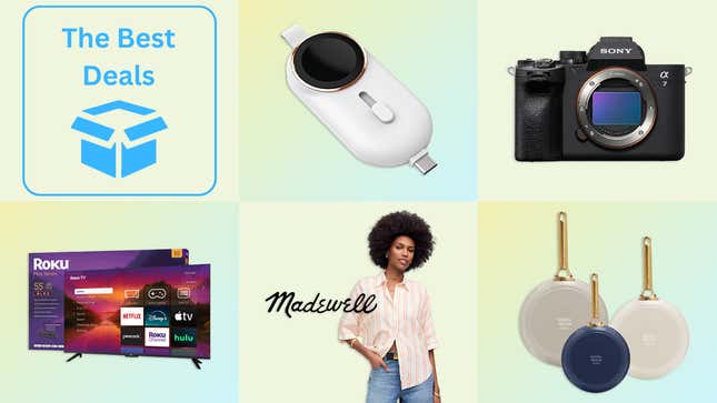 Image for article titled Best Deals of the Day: Madewell, Roku Smart TV, Greenpan, Adorama, USB-C Charger & More