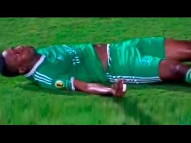 Soccer Player Suffers Serious Spinal Injury After Landing On Neck