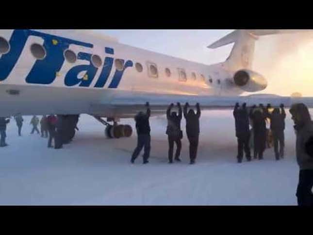 If Your Plane Is Frozen To The Ground, Just Push It