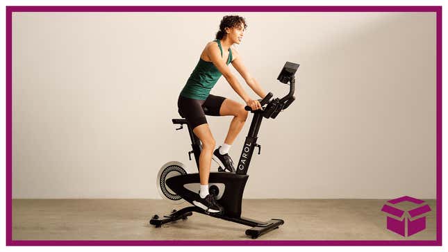 Get twice the workout in 90% less time with the CAROL Bike’s AI-personalized fitness plans.