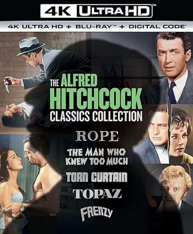 Image for article titled The Alfred Hitchcock Classics Collection (Rope / The Man Who Knew Too Much / Torn Curtain / Topaz / Frenzy), Now 38% Off