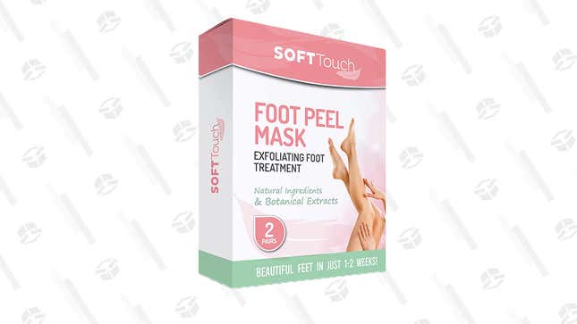 Soft Touch Foot Peel Mask in Aloe Vera is shown.