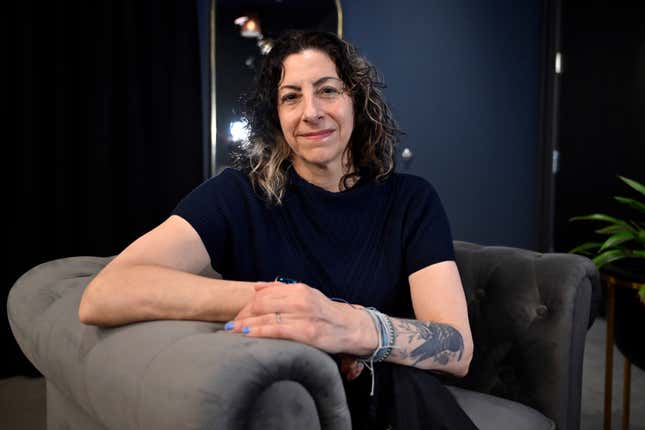 Abigail Rosen Holmes, show director and co-creative director for the band Phish&#39;s upcoming show at the Sphere, poses for a photograph during an interview on Tuesday, April 16, 2024, in Las Vegas. (AP Photo/David Becker)