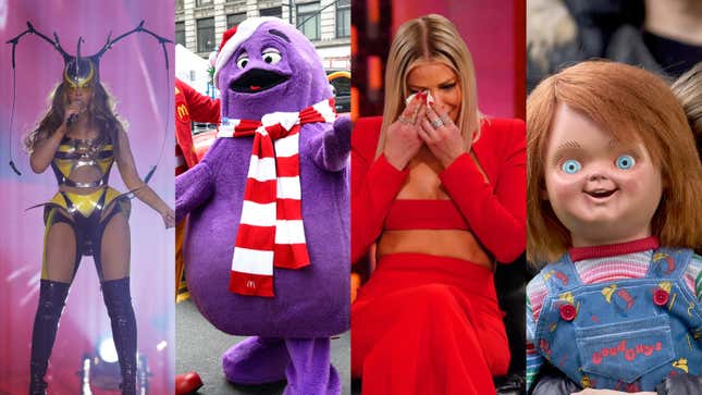 Beyonce, Grimace, Ariana Madix, and Chucky