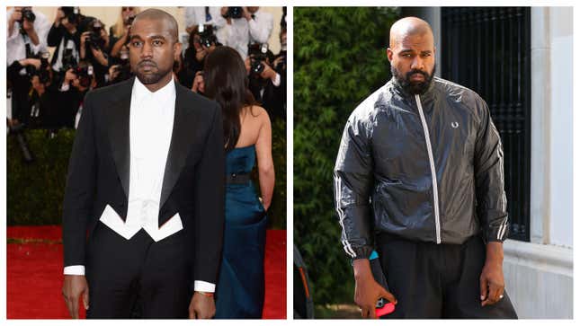 Kanye West, 2014; Kanye West, 2024.