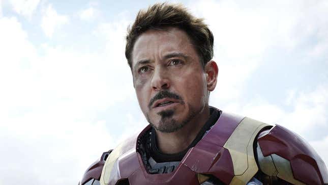 Robert Downey Jr. as Tony Stark in Captain America: Civil War.