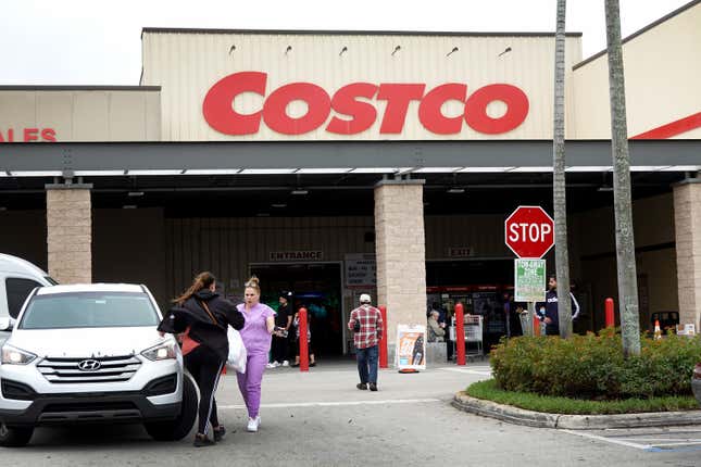 Customers visit a Costco Wholesale store on December 15, 2023 in Miami, Florida.