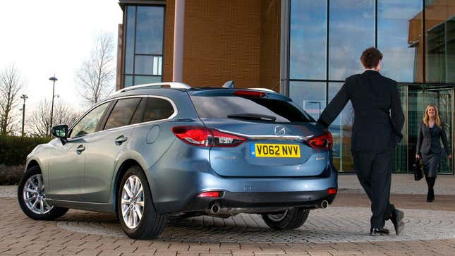 A blue Mazda6 Estate.