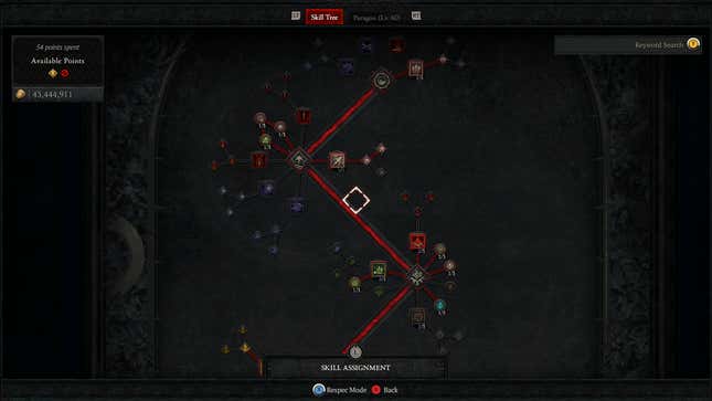 Necromancer skill tree in Diablo IV Vessel of Hatred