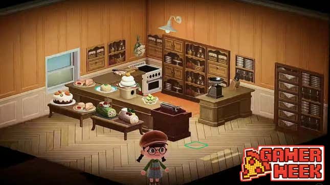 Screenshot from Rustic Bakery in Animal Crossing