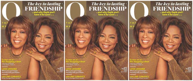 Image for article titled Get You a Gayle: For the 1st Time in the History of O Magazine, Gayle Joins Oprah on the Cover