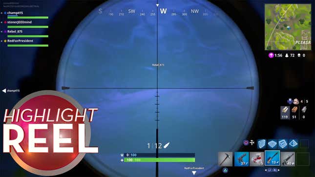 Floating <i>Fortnite</i> Player Hit From Across The Map<em></em><em></em>
