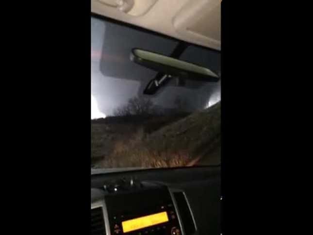 Watch This Tornado Nearly Hit The Most Sedate Driver In The World