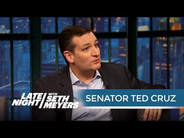 Seth Meyers Mocks Ted Cruz to His Face, Has Never Been Cooler